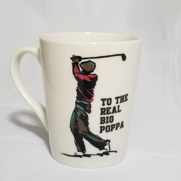 Happy Father's Day to The Real Big Poppa- Royal Norfolk White Coffee Mug 14oz. - Picture 1 of 6